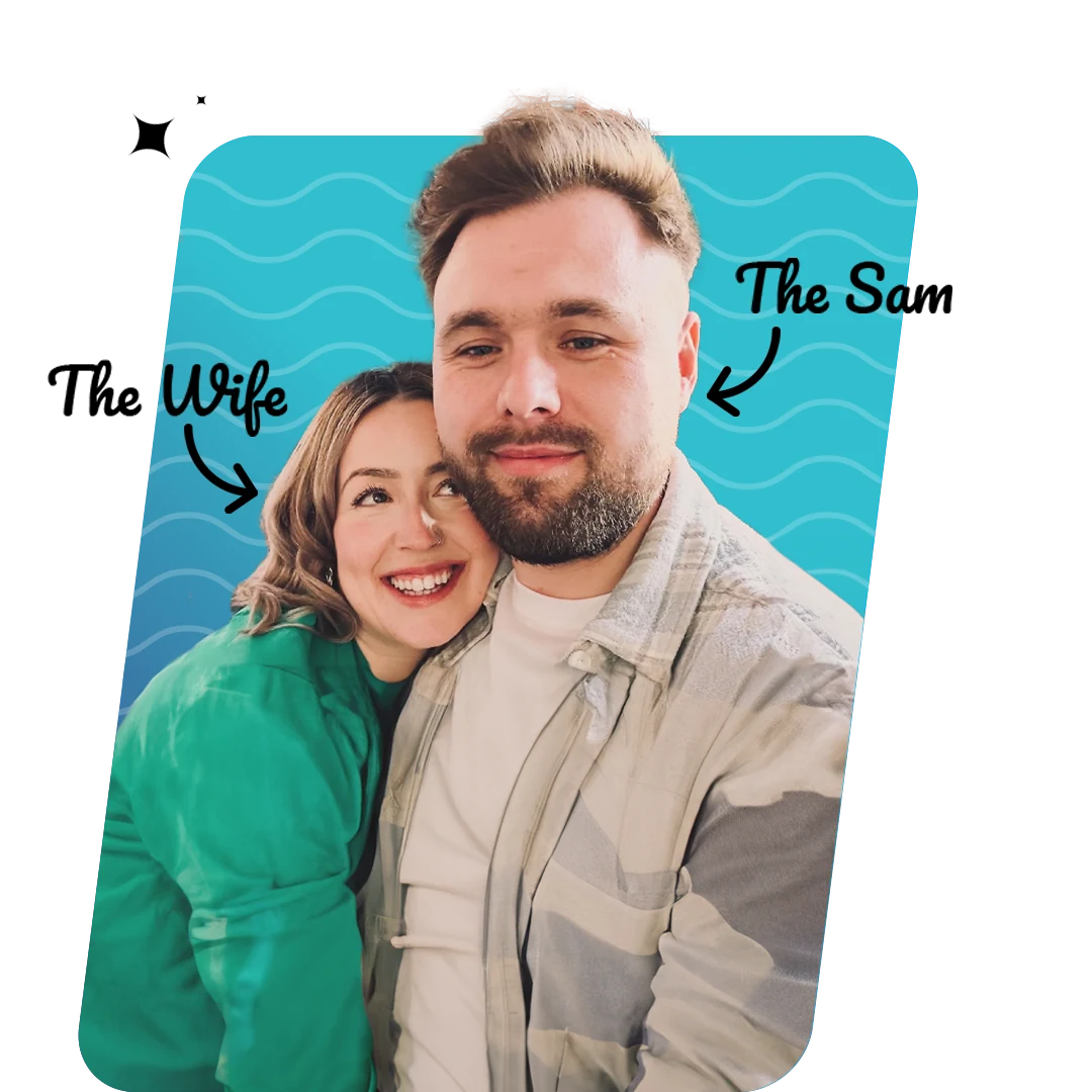 Sam Gregory, founder of GGRY Design, with his wife