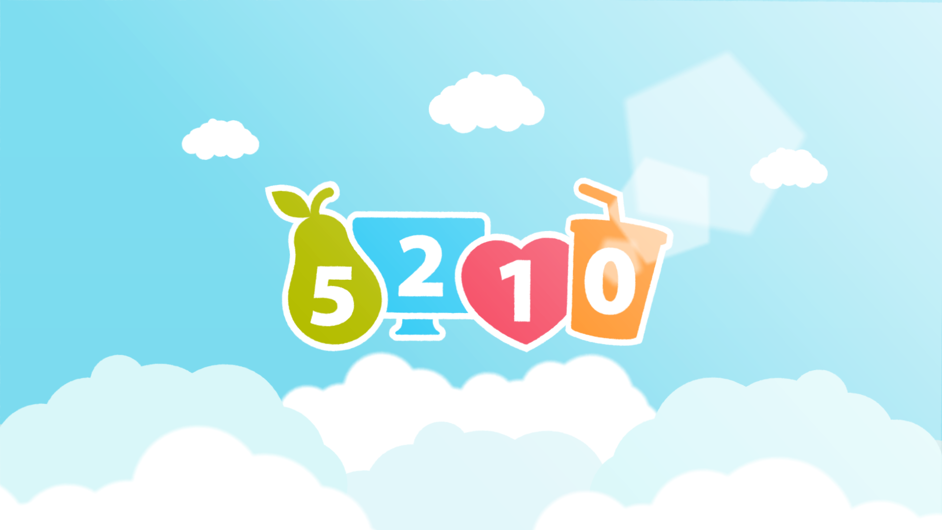 Animated Live5210 logo with clouds