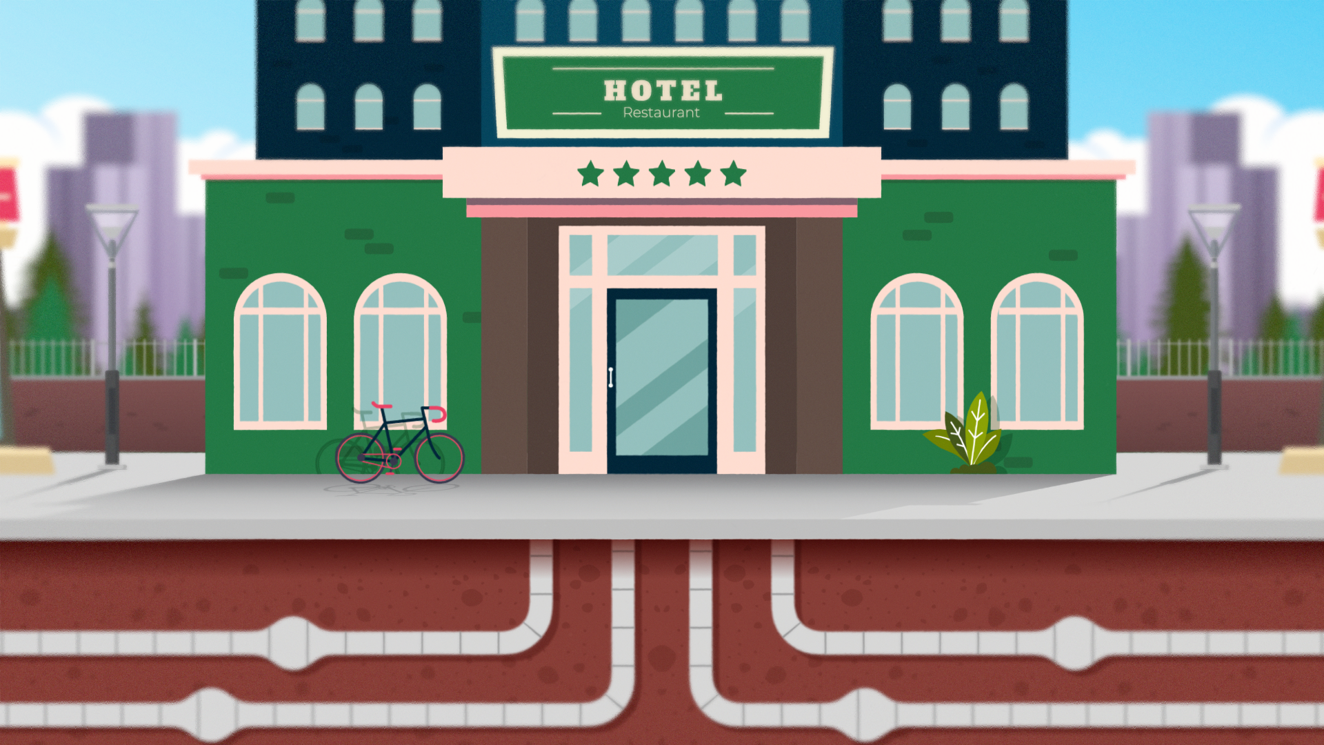 Animated hotel